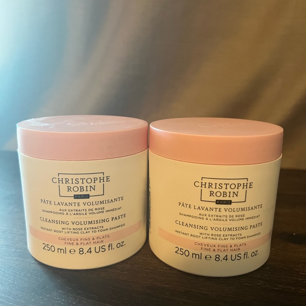 2 NWOT CHRISTOPHE ROBIN CLEANSING VOLUME PASTE